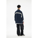 Unisex Jacket Vintage Loose Lapel Jacket Men's Sports Jacket